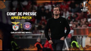 #SLBTFC "Je suis fier de l'équipe", Carles Martinez Novell après Benfica/TéFéCé