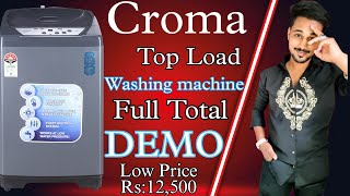 croma topload washing machine  demo in Hindi by mohd Salman shah 6.5kg 7.5kg #technicalsreview