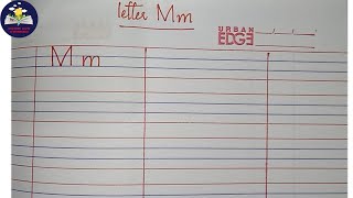 Formation of Letter Mm | Letter Mm |writing letter Mm in four line book| TEACHERS World of WONDERzzz