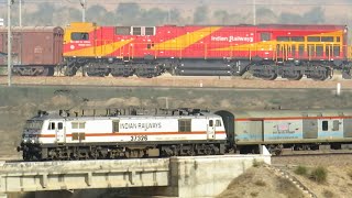 Diesel vs Electric | Trains Speeding on Khatipura S - Curve.