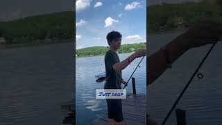 catching a FISH in under 5 seconds! #shorts #fishing