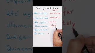 Expressões de TEMPO em Inglês ⏳ #shorts #dicasdeingles