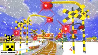 踏切 アニメ Train Railway Railroad Crossing Animation Minecraft  161