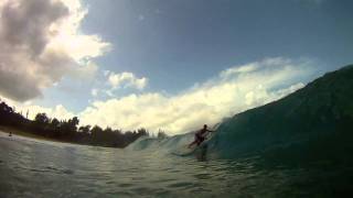 Clay Marzo and Zane Schweitzer Surfing and Stand Up Paddling at Gas Chambers 12/24/10 GoPro By Hero