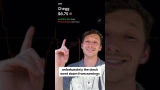 Chegg earnings play!