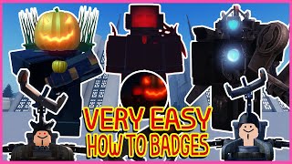 Roblox - How to get HALLOWEEN 2024 BADGE And GRIM REAPER TV MAN in SIMPLE SKIBIDI RP - Event