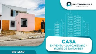 VENTA DE CASA EN SAN CAYETANO - NORTE DE SANTANDER