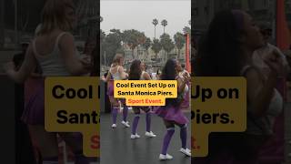 🏖️🏐Cool Event Set Up On Santa Monica Piers!🏐⛱️ #eventsetup #businessevents