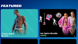 ¡¡TIENDA FILTRADA DE HOY TRAVIS SCOTT Y ICE SPICE VENDRÁN JUNTOS A FORTNITE?? ¿Cuando saldrá travis?