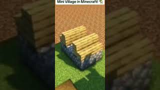 mini Village in Minecraft #minecraft #game #trendingshorts