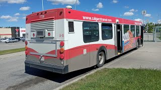 Calgary Transit 2001 New Flyer D40LF #7730 on Route 13 Westhills