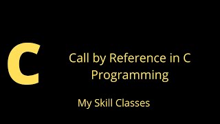 Call by reference | Call by reference in c programming