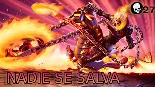 NADIE SE SALVA GHOST RIDER SALIÓ A PASEAR Y APLASTÓ EL LOBBY EN FORTNITE 27 KILLS 🔥🏍️