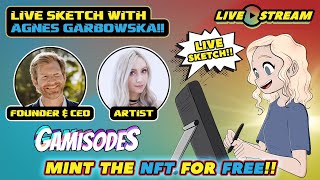 Live Sketch with Agnes Garbowska & Davis Brimer - Gamisodes Giveaway!