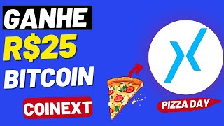 ⚠️URGENTE! GANHE R$25 EM BITCOIN COM  A NOVA PROMOÇÃO PIZZADAY DA COINEXT!