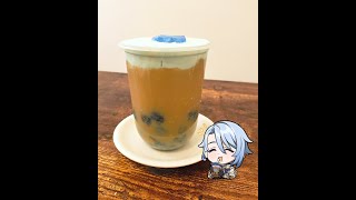 Recipe: Ayato Bubble Tea (with petal shaped pearls!)