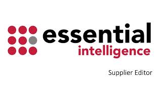 Essential Cloud Supplier and Contract Editor