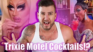 Bartender Reacts To Trixie Motel Cocktails W/ Jaida Essence Hall