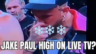 Jake Paul on drugs at Danis/Paul fight? Fans seem to think so.