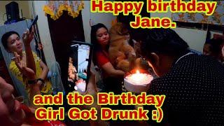 THE BIRTHDAY GIRL IS DRUNK:) @chabbyjane4648. Angeles City Philippines