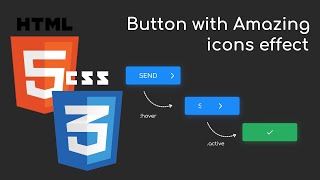 How to Create a Button Animation with Two Icons using HTML CSS & JavaScript | Geekboots