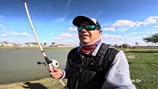 TRES LAGOS MCALLEN TEXAS Bass Fishing ultima captura del año dic 31 2023