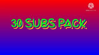 30 Subs Pack|| Stick Nodes