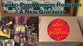 Funko Pop Winners Redrawn + A New Giveaway (closed)