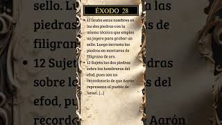 Éxodo 28, 11-12 #dios #biblia #versiculodeldia