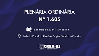 Sessão Plenária N 1605