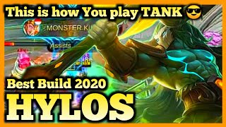 HYLOS BEST BUILD, HYLOS MOBILE LEGENDS, HYLOS HYPER CARRY META, HYLOS GAMEPLAY, META TANK, 2020 MLBB