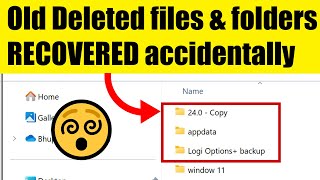 How I accidentally RECOVER DELETED FILES Windows - CAUTION!