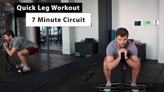 7 Minute Quick Leg Workout: Lower Body Bullworker Circuit for Quads, Hamstrings, Glutes, and Calves