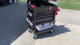 My Homemade/Modified Adams Polishes detailing cart.