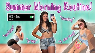 8AM SUMMER MORNING ROUTINE☀️ | realistic, workout, new 5 star read!