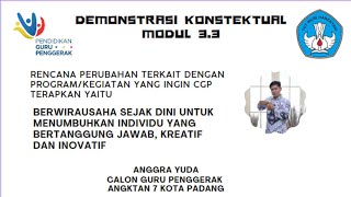 Demonstrasi Konstektual - modul 3 3 - Berwirausaha Sejak Dini ( Budidaya Jamur Tiram )