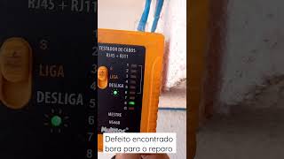 defeito cabo de rede/roteador com alimentação põe 48v