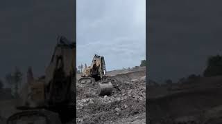 Excavator Loading Material