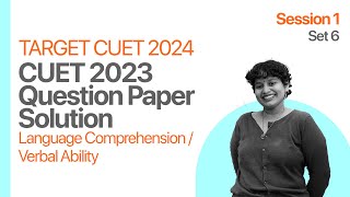 CUET 2023 Question Paper Solution | English | Set 6 | Session 1 | Kerala's #1 CUET | NCET Coaching