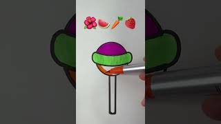 Satisfying 🌺🍉🥕🍓#viral #trending #ytshorts #creative #emojimixing