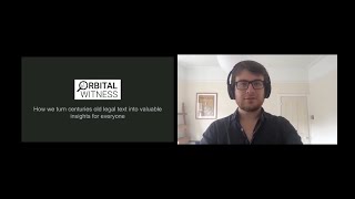 TechTree 'Show & Tell' | Seedcamp Edition - Fergus Doyle, CTO at Orbital Witness