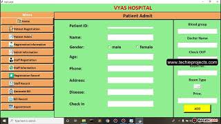 Hospital Management System Project in Python