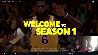 NBA 2K24 | Official Season 1 Trailer Reaction