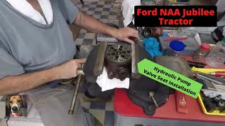 How to install the piston pump valve seat for Ford NAA Tractors.