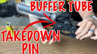 How To Instal A Buffer Tube And Takedown Pin On An AR15 | @armaspecusa