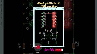 Blinking LED circuit or Astable Multivibrator | 2N2222 Transistor Project  #TechBD