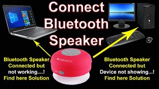 How to Connect Bluetooth Speaker to Laptop / Desktop Computer 🔥🔥🔥