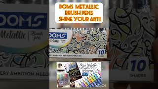 DOMS | Metallic Brush Pens | Shine your Art!