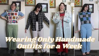 Wearing Handmade Outfits Every Day for a Week | a week of only wearing me made outfits