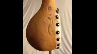 Making a dipper gourd banjo